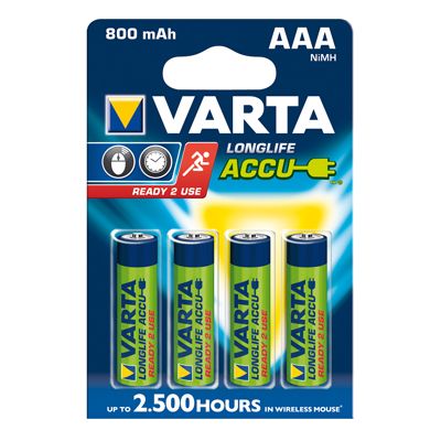 Varta Akku AAA Micro Ready2Use 800mah 4er-Pack 