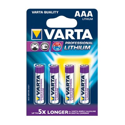 Varta Professional Lithium AAA Micro 4er-Pack 