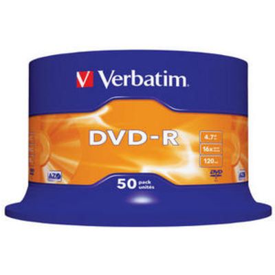 Verbatim DVD-R 16x Matt Silver 50x 