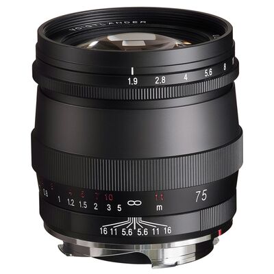 Voigtländer Ultron 75mm f/1,9  M.C.  VM  Leica M schwarz