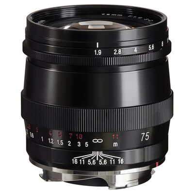 Voigtländer Ultron 75mm f/1,9 S.C.  VM  Leica M schwarz