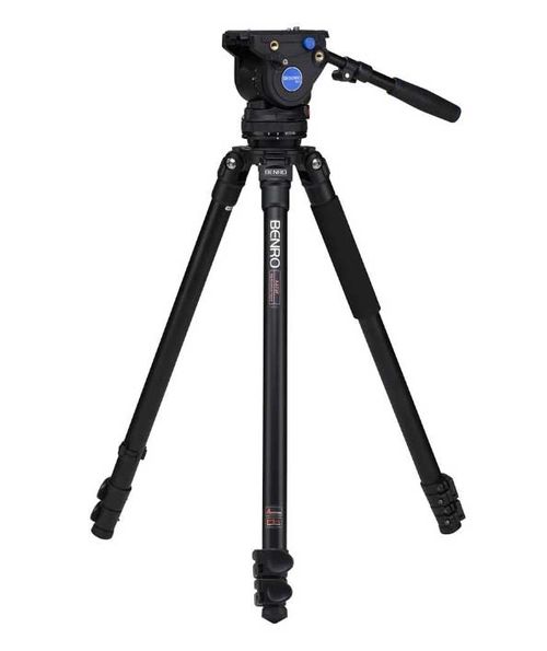Benro Series 3 Alum Single Tube Video Tripod with BV4H head - A373FBV4H 