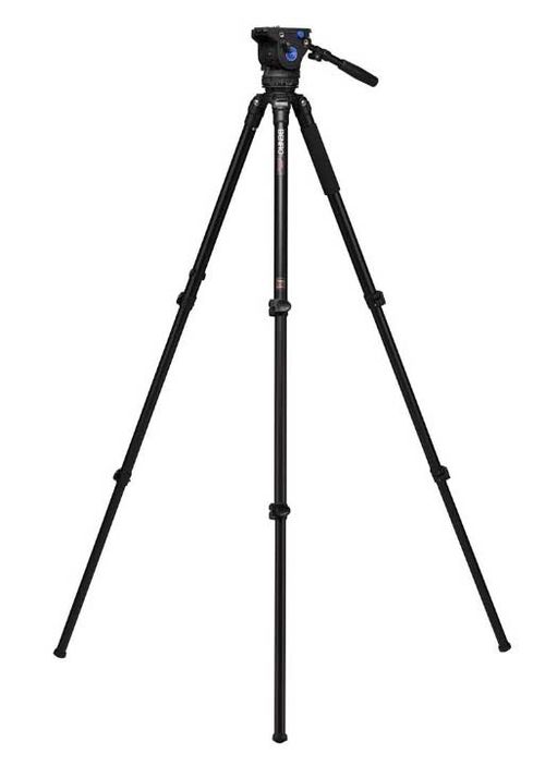 Benro Series 3 Alum Single Tube Video Tripod with BV6H head - A373FBV6H 