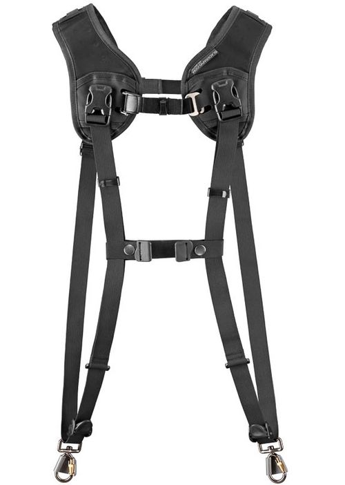 Blackrapid R-Strap Double Breathe Rucksack-ähnliches Doppelgurt-System z.B für 2 DSLR-Kameras mit schweren ZOOM-Objektiven 