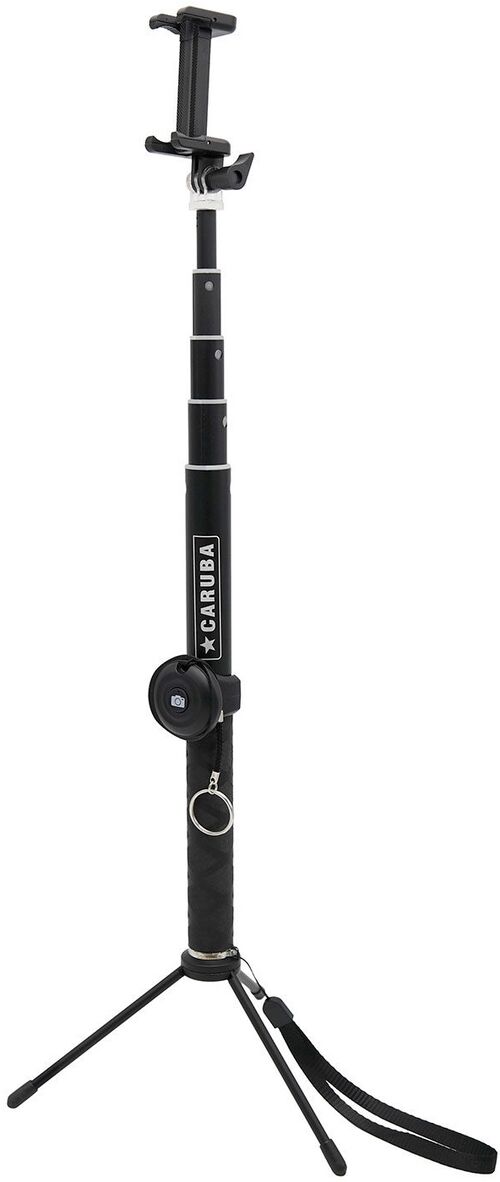 Caruba Selfie Stick groß Bluetooth  schwarz