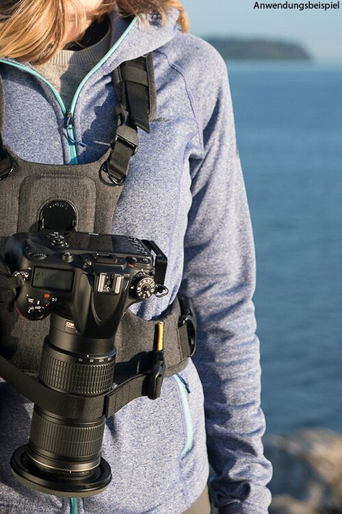 Cotton Carrier Camera Harness-2 G3 - Brustgeschirr als Tragesystem für 2 Kameras  Charcoal