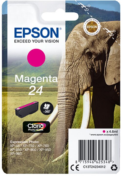 Epson Tintenpatrone Claria Photo HD T 242  magenta