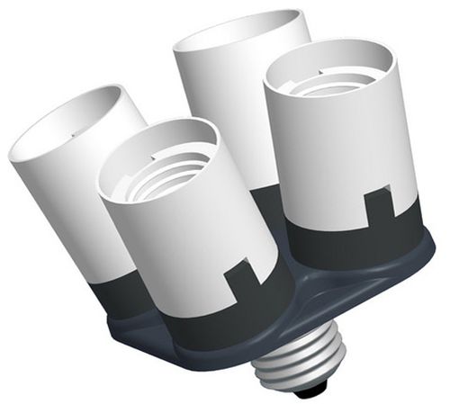 Falcon Eyes Lampenhalterung AD-4E27 von 1 zu 4 Lampen 