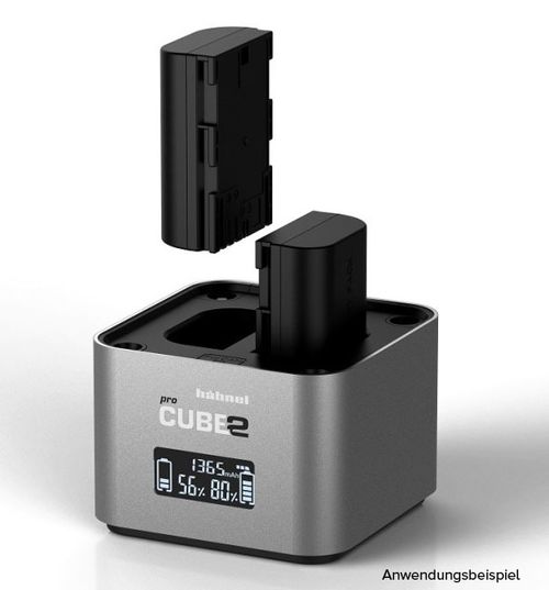 Hähnel proCUBE2 Doppelschacht-Ladegerät  Nikon