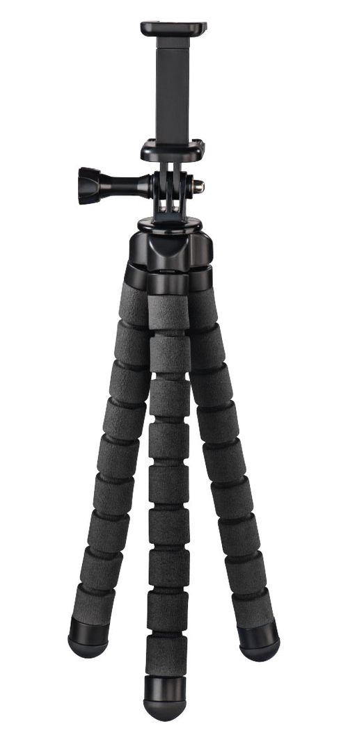 Hama Stativ Flex für Smartphone und GoPro, 26 cm  schwarz