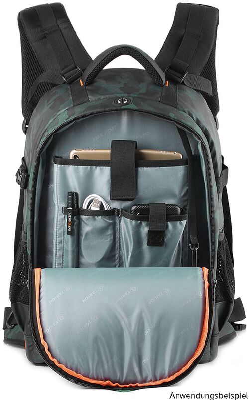 K&F Concept Backpack KF13.119 Large 31x24x46cm - Black/Green 