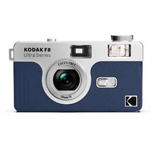 Kodak 35mm Kamera F8 analoge Kleinbildkamera  navy blue