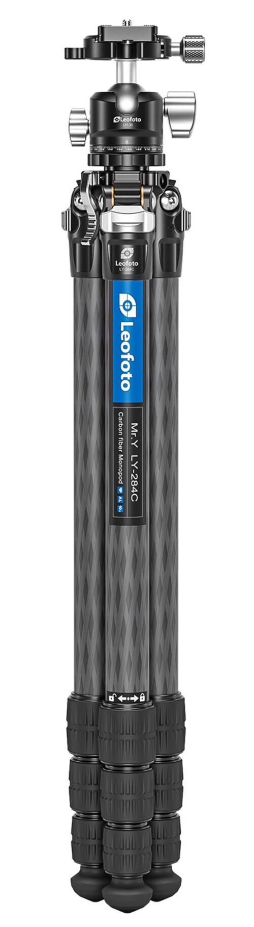 Leofoto Carbon-Dreibeinstativ LY-284C Mr. Y + Ballhead LH-30 