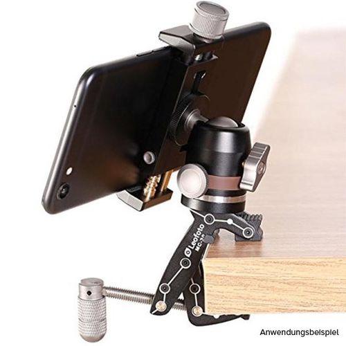 Leofoto Pocket Clamp MC-30 + Kit incl. Mini Ballhead 19 + Smartphone Halter 