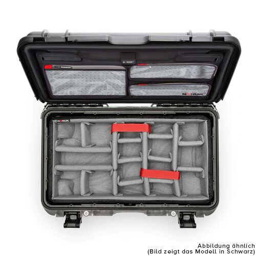 Nanuk Case 935 mit Deckel, org./Teiler - Pro Photo Kit  gelb