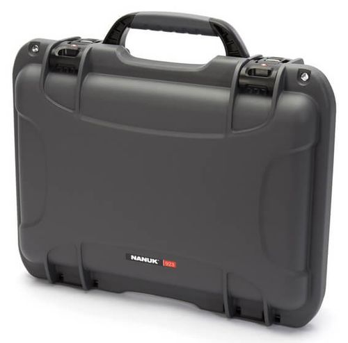 Nanuk Case 923 mit gepolsterter Trennwand (TSA-Verschlüsse)  antrazit
