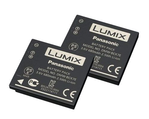 Panasonic Akku DMW-BCK 7  2er Pack