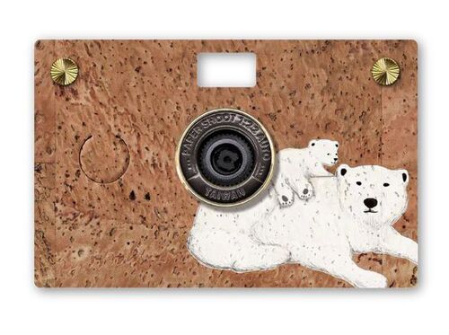 Paper Shoot Cork Case  Polar Bear