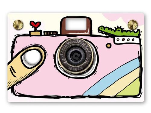 Paper Shoot Hand Drawing  Paper Case  Pink