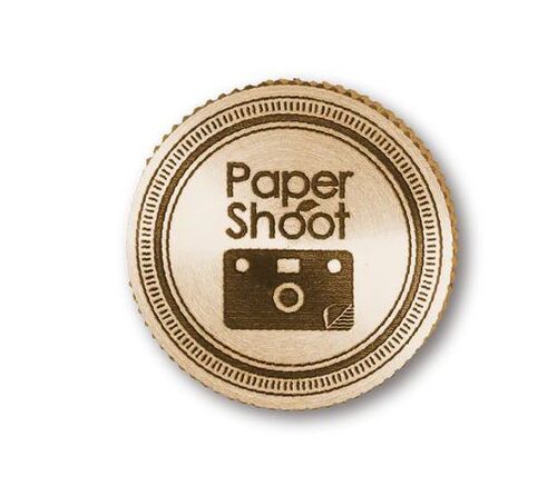 Paper Shoot Screw Brass Lens Cap  LOGO