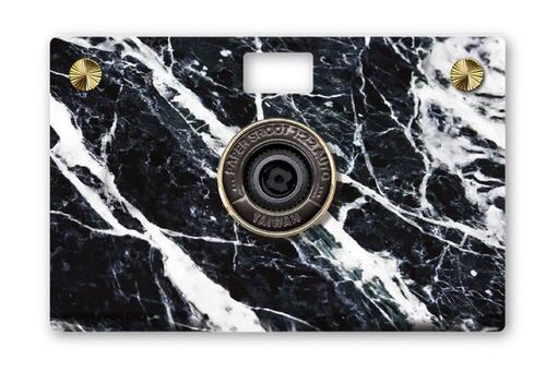 Paper Shoot Stone Pattern Paper Case  Nero Maruina