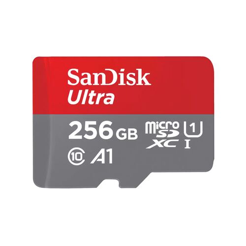 SanDisk microSDXC-Karte+SD Adapter A1 Class 10 UHS-I, Speicherkarte 150MB/s  256 GB