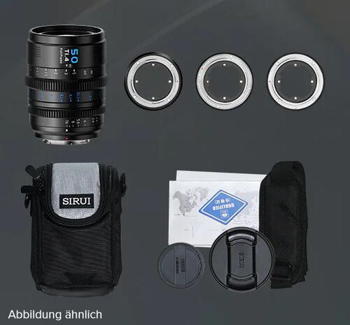 Sirui Vision Prime T1.4 Full-Frame Cine Lens  50 mm grau