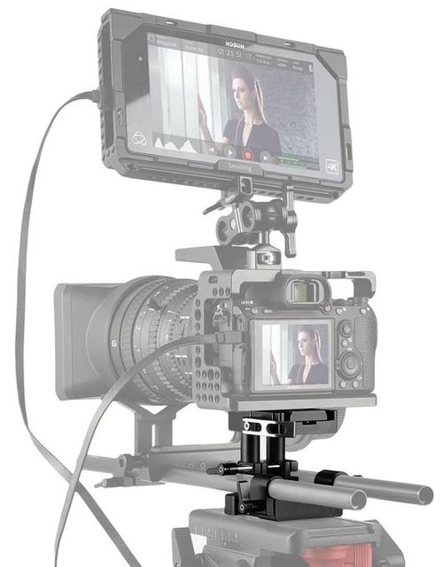 SmallRig 2092 Universal 15mm Rail Support System Baseplate 