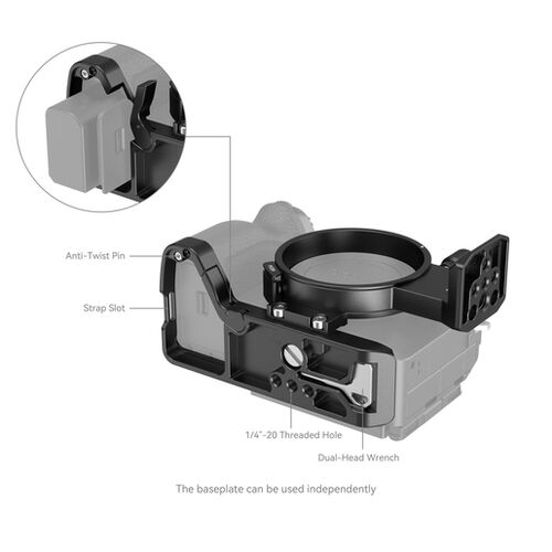 SmallRig 4148 Drehbares Horizontal- Vertikal Montageplatten-Kit   Sony A7