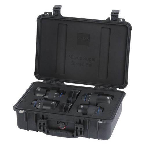 Zeiss Milvus 25mm f/1,4, Milvus 35mm f/1,4, Milvus 50mm f/1,4 and Milvus 85mm f/1,4 ZE- + Speed Transport Case + 3x Lens Gear Medium  Canon EF