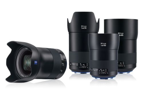 Zeiss Milvus 25mm f/1,4, Milvus 35mm f/1,4, Milvus 50mm f/1,4 and Milvus 85mm f/1,4 ZE- + Speed Transport Case + 3x Lens Gear Medium  Canon EF