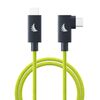 Für weitere Info hier klicken. Artikel: Angelbird USB-C 4.0 Solid Flex Cable  Right-Angle Lime 32 cm / 1 ft