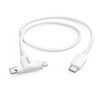 Für weitere Info hier klicken. Artikel: Hama Ladekabel 2-in-1, USB-C - USB-C oder Lightning, MFI  1,5 m weiß