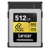 Für weitere Info hier klicken. Artikel: Lexar CFExpress Professional Type B 4.0 Gold - 3600MB/s  512 GB