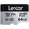 Für weitere Info hier klicken. Artikel: Lexar microSDXC Silver Plus UHS-1 V30 R205/W100MB/s  64 GB