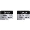 Für weitere Info hier klicken. Artikel: Lexar microSDXC Silver Plus UHS-1 V30 R205/W100MB/s - 2PACK  64 GB