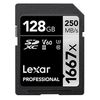 Für weitere Info hier klicken. Artikel: Lexar SDXC Professional Type Silver - 1667x 250MB/s V60 II  128 GB