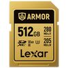 Für weitere Info hier klicken. Artikel: Lexar SDXC Pro Gold Series ARMOR UHS-II V60 IP68 Stainless Steel R280  512 GB 