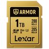 Für weitere Info hier klicken. Artikel: Lexar SDXC Pro Gold Series ARMOR UHS-II V60 IP68 Stainless Steel R280  1 TB