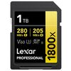 Für weitere Info hier klicken. Artikel: Lexar SDXC Professional - 1800x V60 UHS-II U3 (280/205 MB/s)  1 TB 