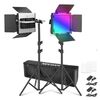 Für weitere Info hier klicken. Artikel: Neewer 660PRO II 2x50 Watt RGB LED Dauerlicht-Set inkl. Stativ 