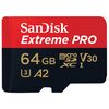 Für weitere Info hier klicken. Artikel: SanDisk Extreme Pro micro SDXC UHS-I, U3, V30, A2, C10+ SD Adapter  64 GB 200 MB/s