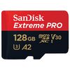 Für weitere Info hier klicken. Artikel: SanDisk Extreme Pro micro SDXC UHS-I, U3, V30, A2, C10+ SD Adapter  128 GB 200 MB/s