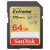 Für weitere Info hier klicken. Artikel: SanDisk SDXC Extreme V30 UHS-I U3, 170MB/s, Class 10 Speicherkarte  64 GB