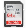 Für weitere Info hier klicken. Artikel: SanDisk SDXC-Karte Ultra UHS-I U1 Class10 Speicherkarte  64 GB 140MB/s