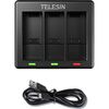 Für weitere Info hier klicken. Artikel: Telesin Ladegerät für 3 Batterien - GoPro Hero 9/10/11/12 