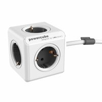 Allocacoc PowerCube Extended 1,5m cable  grau