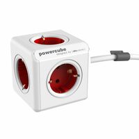 Allocacoc PowerCube Extended 3m cable  rot