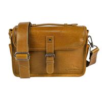 Alpenleder Kameratasche Presse  Cognac