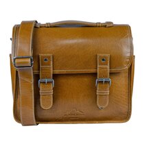Alpenleder Kameratasche Reporter  cognac